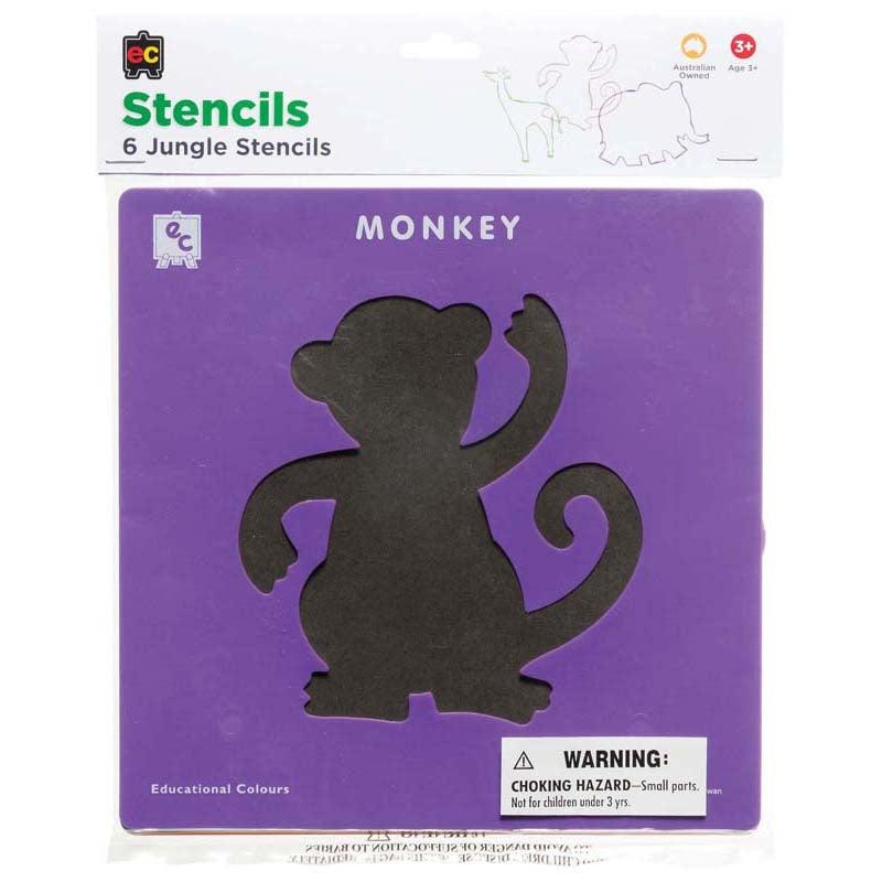 EC Stencil Set Jungle Set of 6