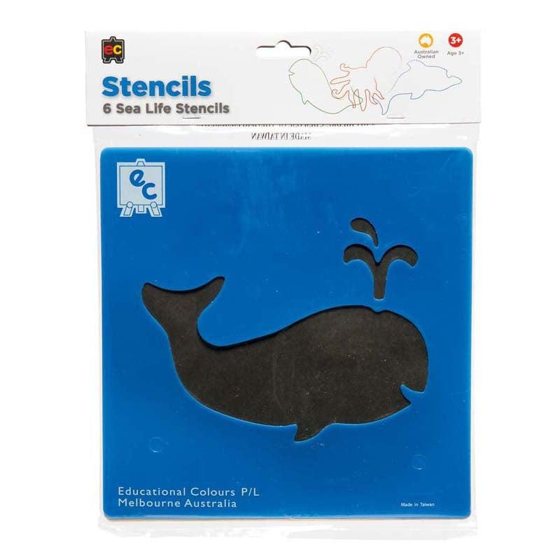 EC Stencil Set Sea Life Set of 6