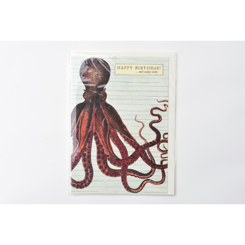 Happy Birthday Octopod Greeting Card