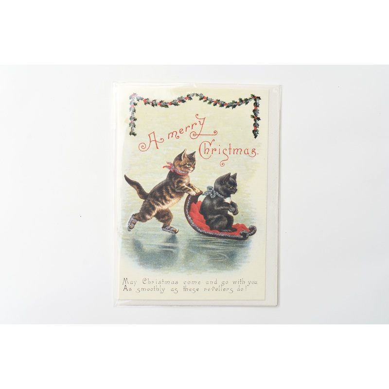 Merry Christmas Cats Greeting Card