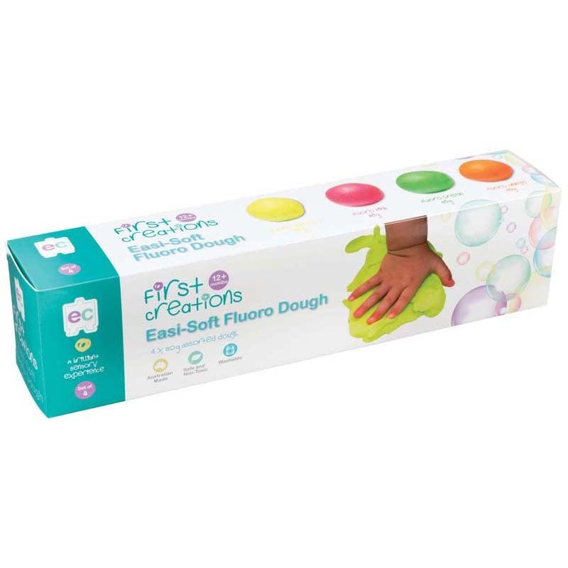 EC First Creations Easi-Soft Fluoro Dough Set 4