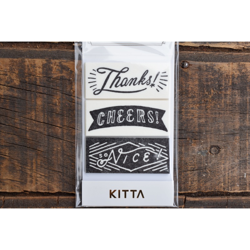 Kitta Portable Washi Tape – Wide – Message