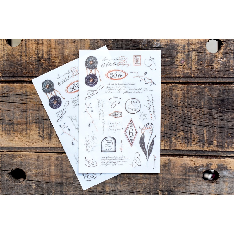 OURS x Hank Handwriting 2 Print-on Sticker
