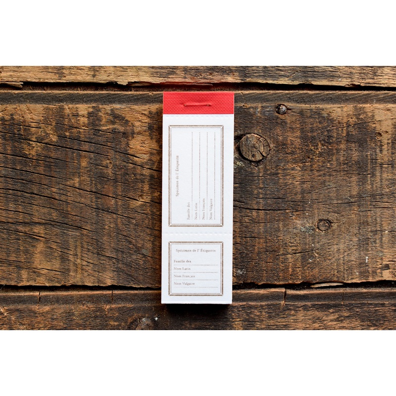 OURS x Hank Specimen Letterpress Label Book