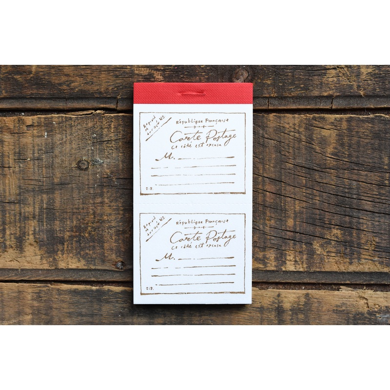 OURS x Hank Vintage Postcard Letterpress Label Book