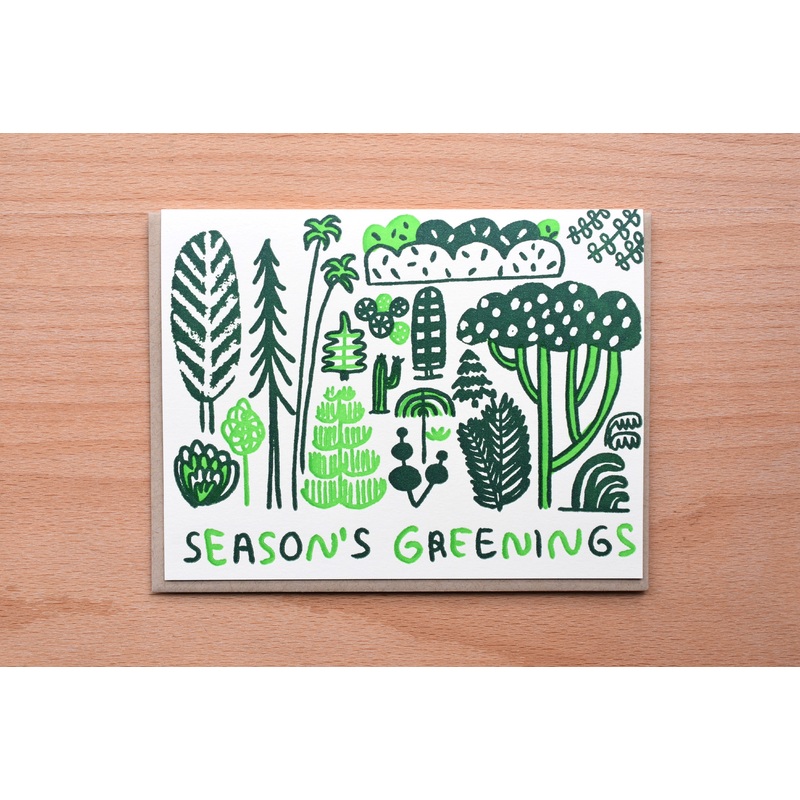 Season’s Greetings Green Plants
