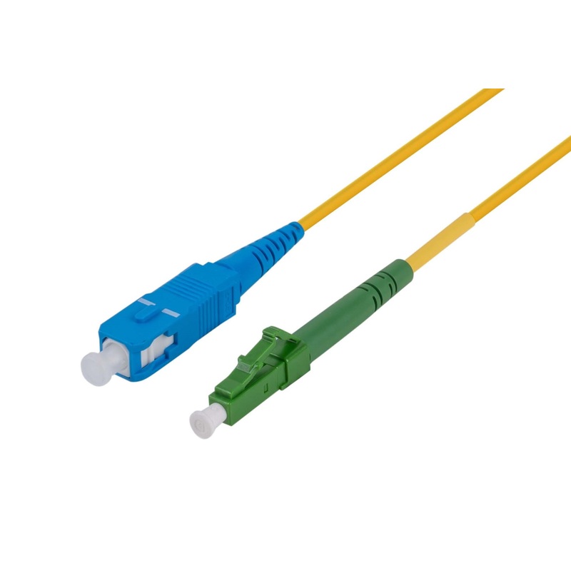 DYNAMIX 10M 9u LC APC/SC Simplex Single Mode G657A1 Bend Insensitive Fibre Lead. Yellow LSZH Jacket