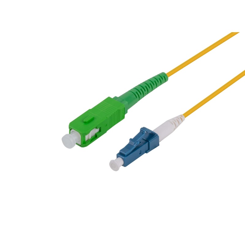DYNAMIX 10M 9u SCAPC/LC Simplex Single Mode G657A1 Bend Insensitive Fibre Lead. Yellow LSZH Jacket