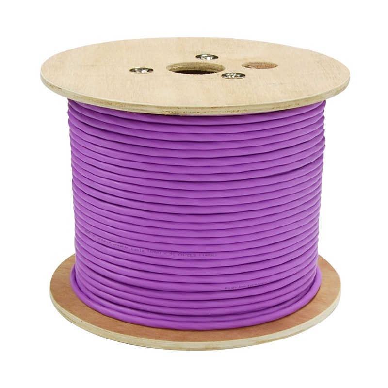 DYNAMIX 152m 4Core 16AWG/1.31mm Dual Sheath High-Performance Speaker Cable. 65/0.16BCx2C, OD: 5.8mm, Rip Cord CL3 Rated. Colour Violet Jacket. Meter Marked.