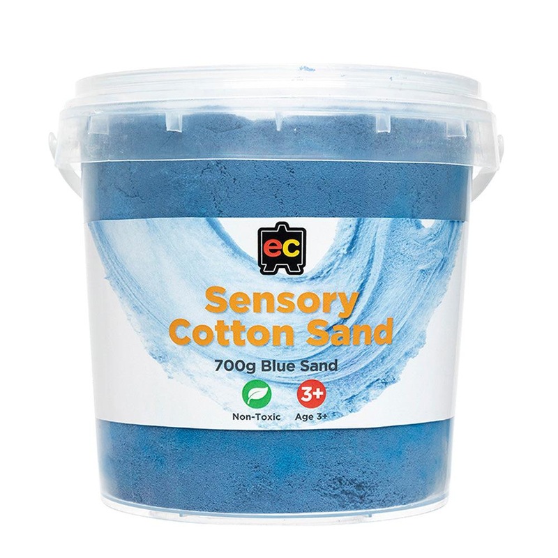 EC Sensory Cotton Sand 700gm Tub Blue