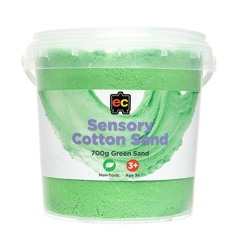 EC Sensory Cotton Sand 700gm Tub Green