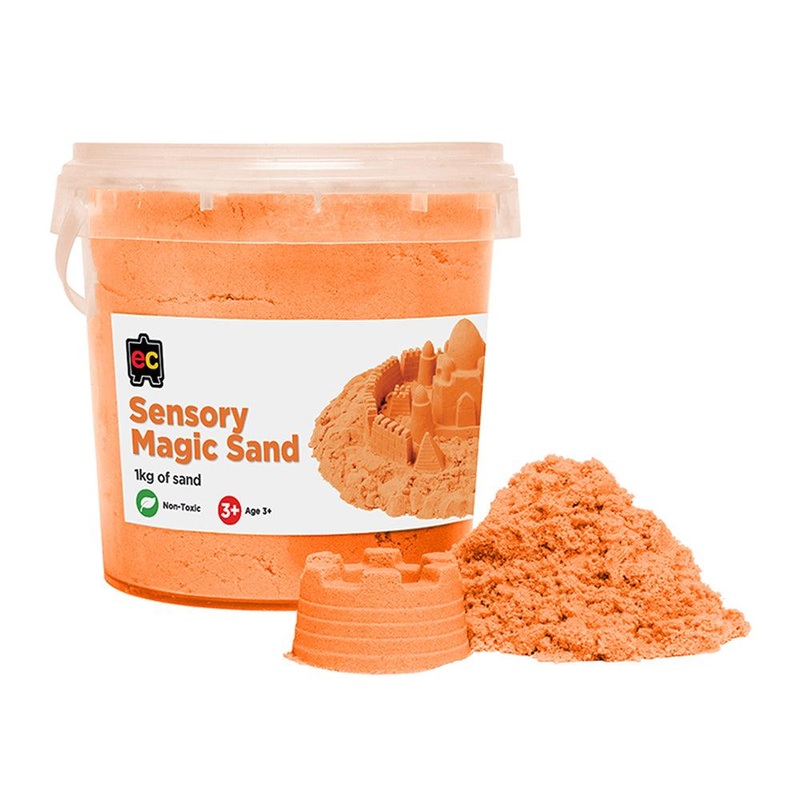 EC Sensory Magic Sand 1kg Tub Orange