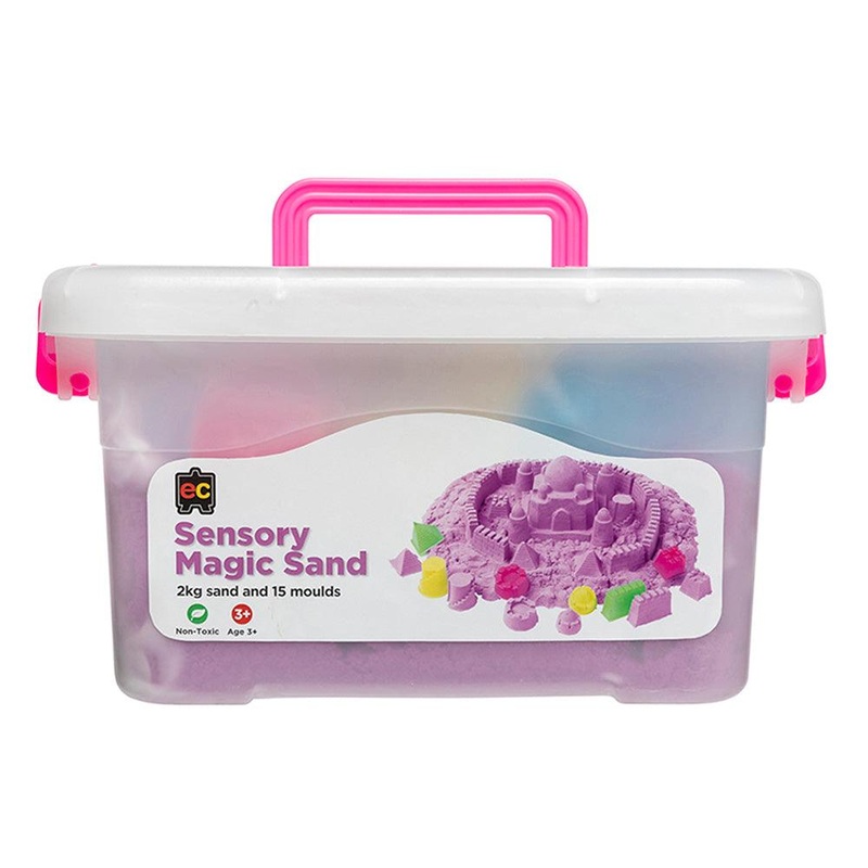 EC Sensory Magic Sand with Moulds 2kg Tub Purple