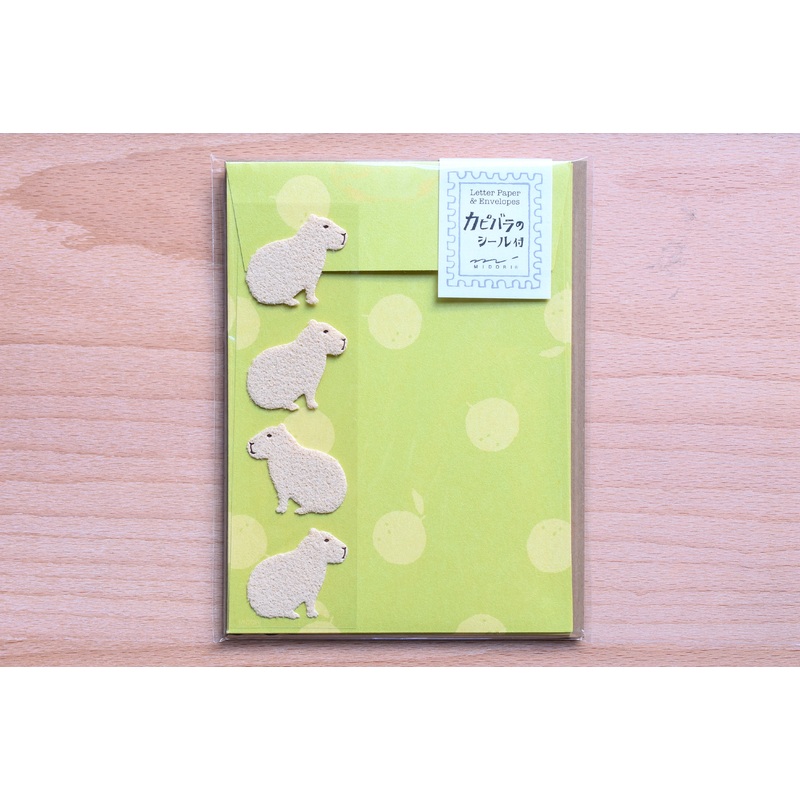 Mini Letter Set with Capybara Stickers