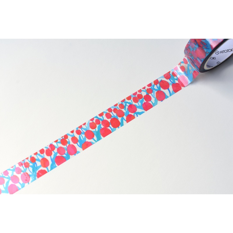 SODA Transparent Masking Tape – 15mm – Tulips