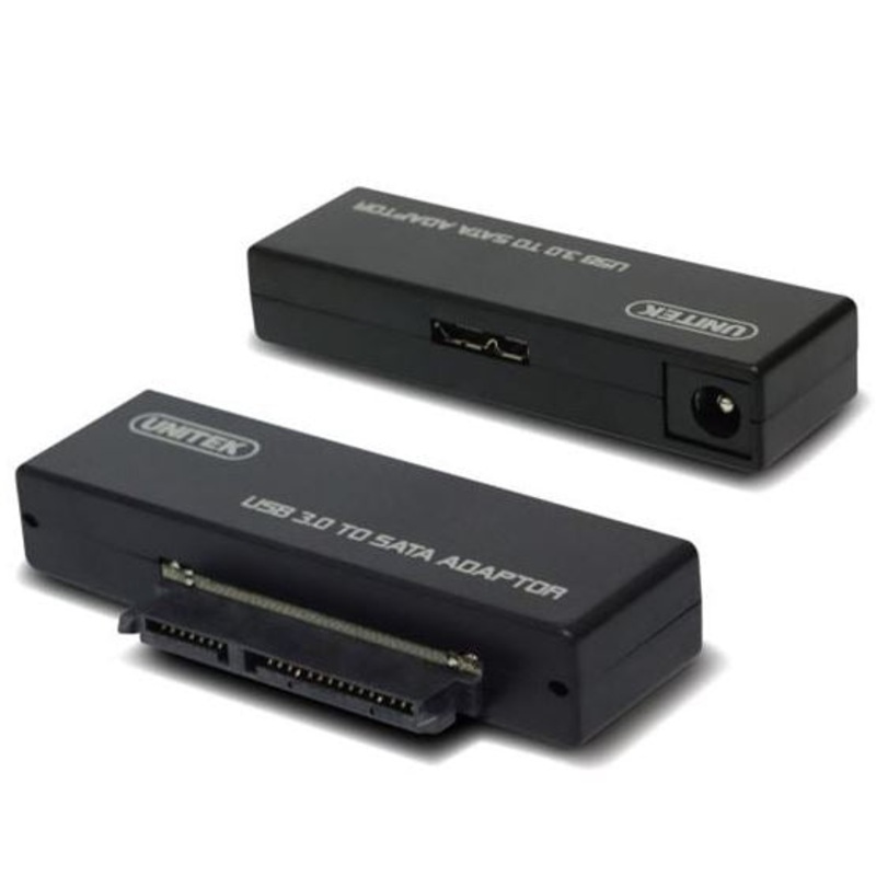 UNITEK USB 3.0 to SATA 6G Converter Super-Speed 5Gbps Supports 2.5”/ 3.5” HDD, SATA & SSD HDD. Power Adapter & USB Micro-B to USB-A Cable Incl.
