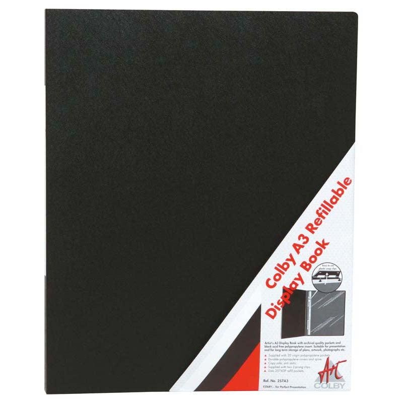 Colby Display Book A3 Refillable 20 Pocket 257A3