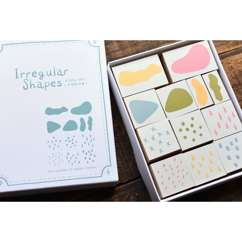 Deer Forest – Irregular Shapes Stamps (Set of 12)