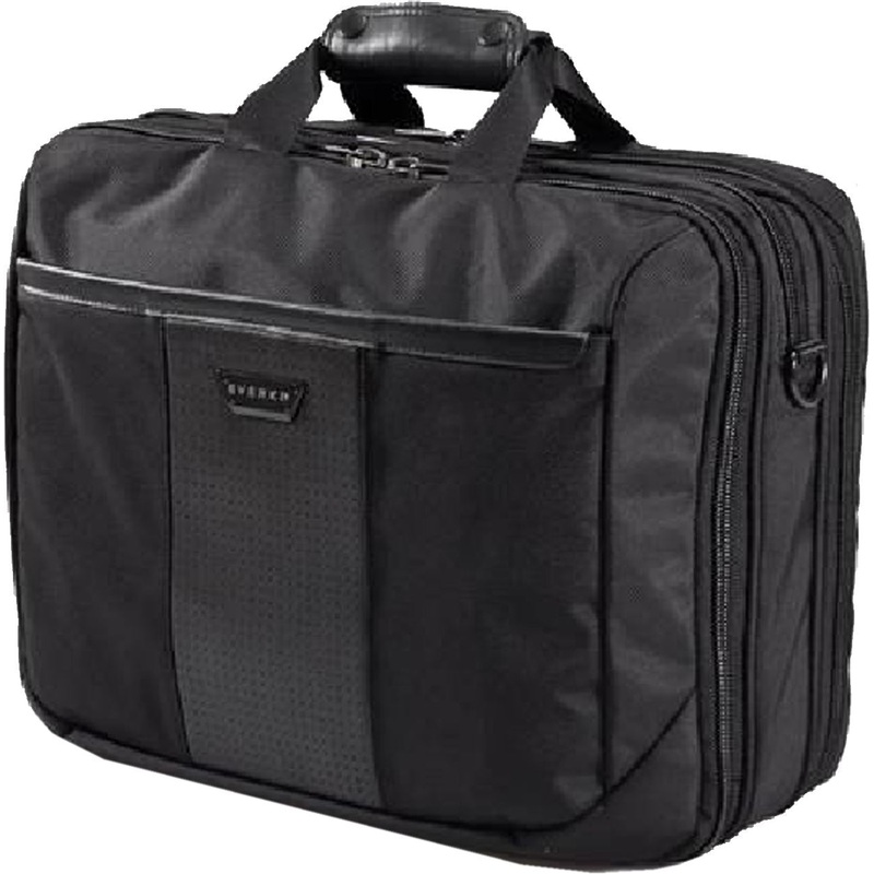EVERKI Versa Premium Briefcase 17.3” Checkpoint friendly design, Corner-guard protection system, Double-sided organizational panel, Trolley handle pass through strap