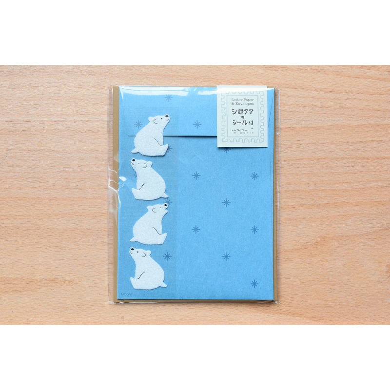 Mini Letter Set with Polar Bear Stickers