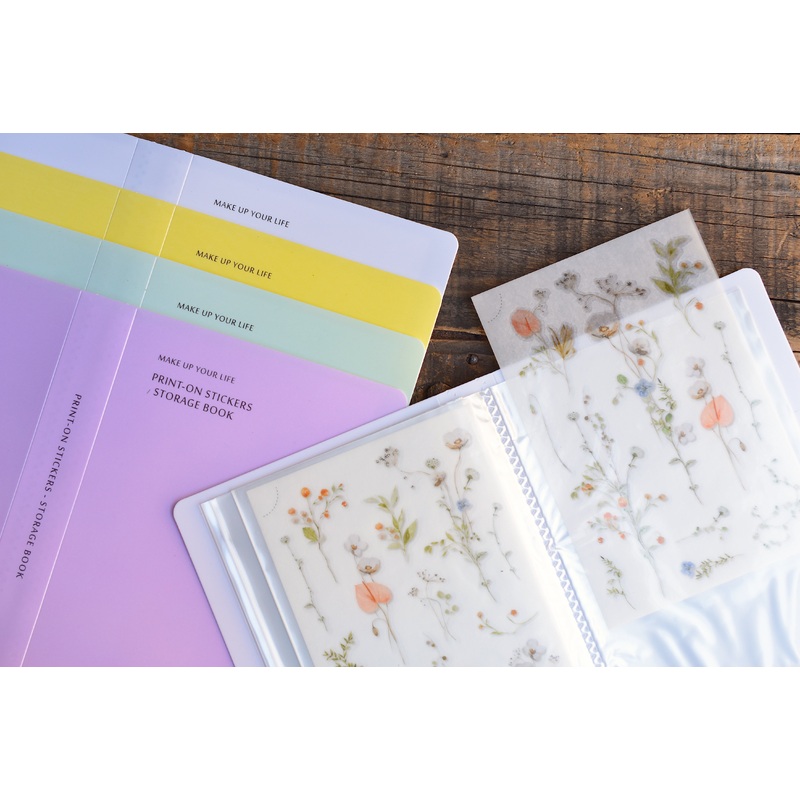MU Print-On Stickers Storage Book