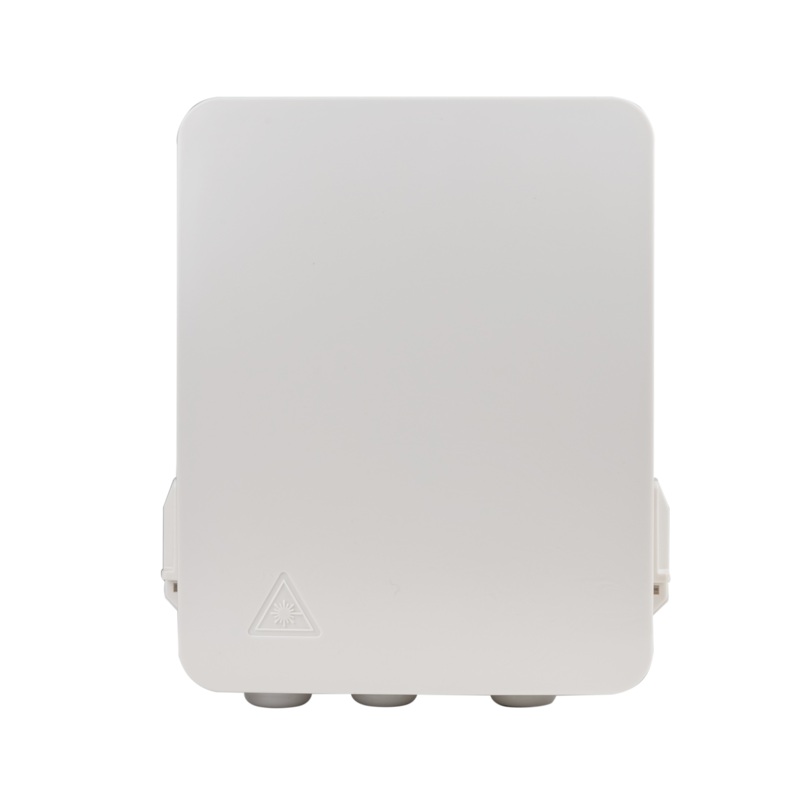 DYNAMIX 12Core Fibre Termination Enclosure Indoor/Outdoor, UV Stabilised Plastic. Supports 8x SC Simplex or 8x LC Duplex, Adapters sold separately