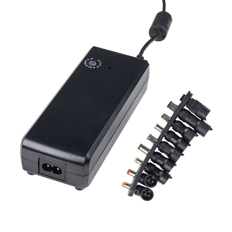 DYNAMIX 90W Universal Notebook Power Adapter. Switch Mode & Regulated. 12/14/15/16/18/18.5/19/ 19.5/20/21/22V DC Selections. Includes 9x Interchangeable Power Connectors. SAA  Approved.