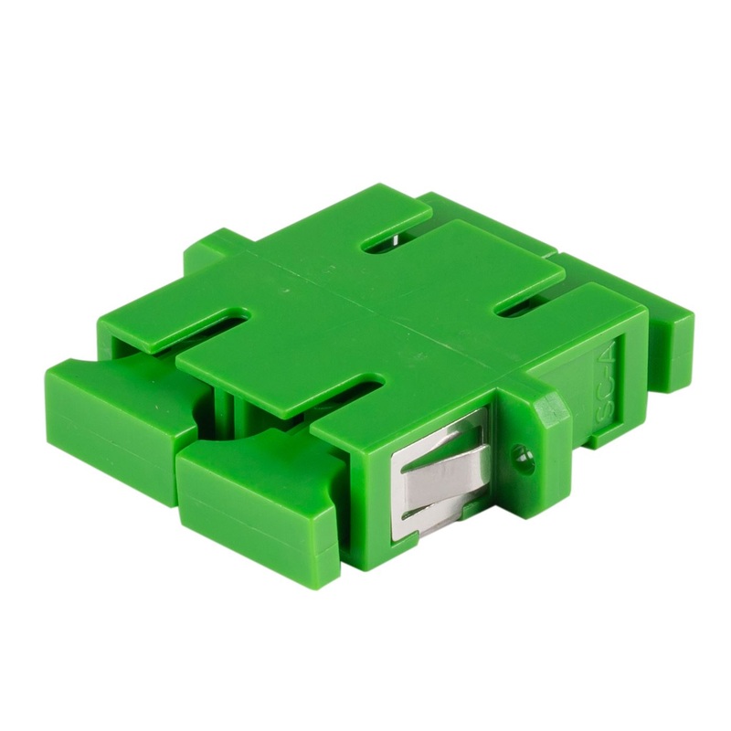DYNAMIX Fibre SC-APC to SC-APC Duplex, Single-mode Joiner, Ceramic sleeve, Green Colour