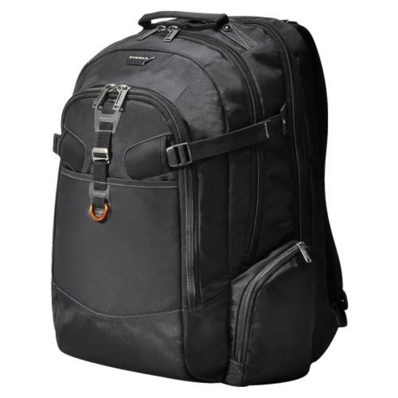 EVERKI Titan 18.4″ Business Travel Friendly Laptop Backpack. Checkpoint friendly design, with water resistant weather cover. Spacious organized compartments