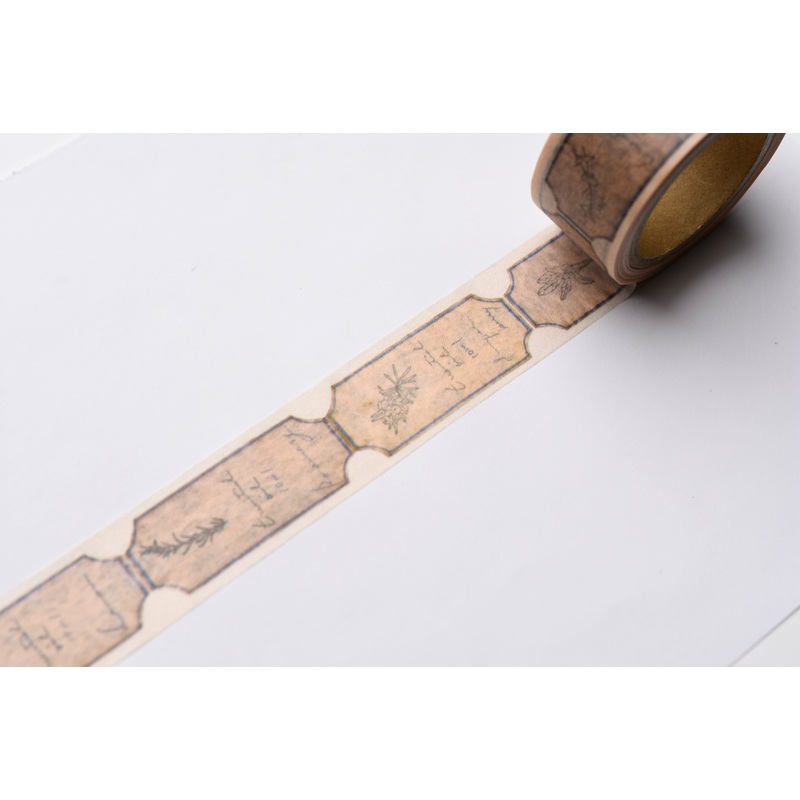 Papier Platz x HUTTE – Oil Label Beige Masking Tape