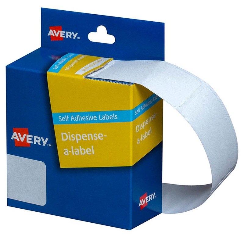 Avery Label Dispenser DMR2449W 24x49mm White 325 Pack