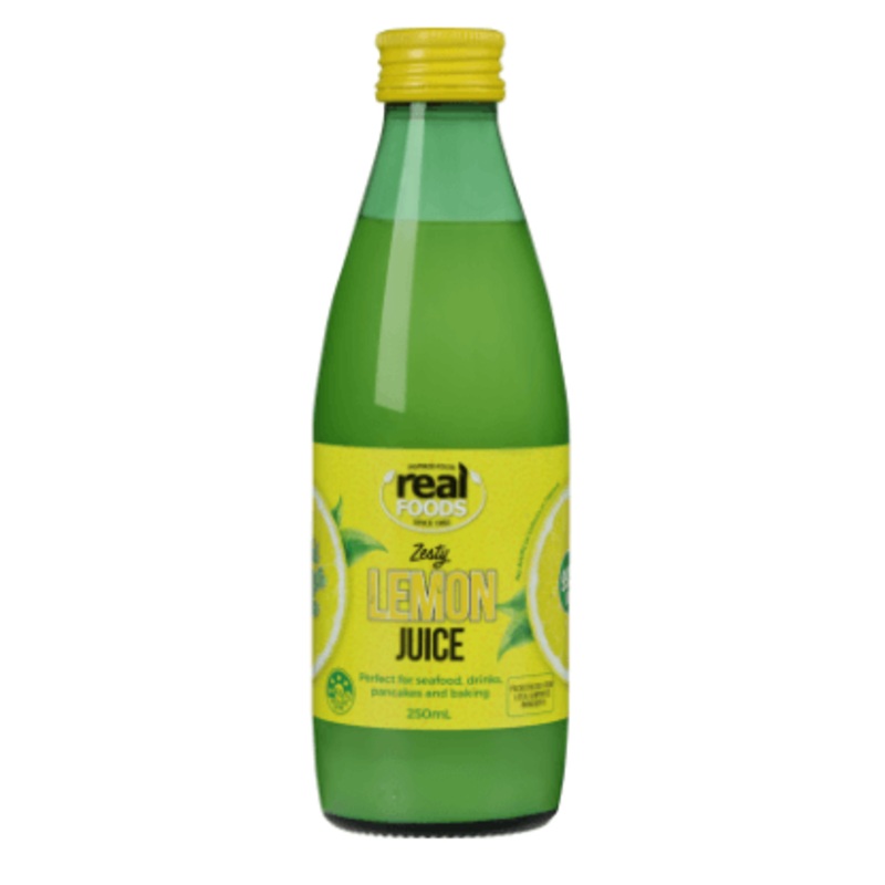 Real Foods Zesty Lemon Juice 250ml