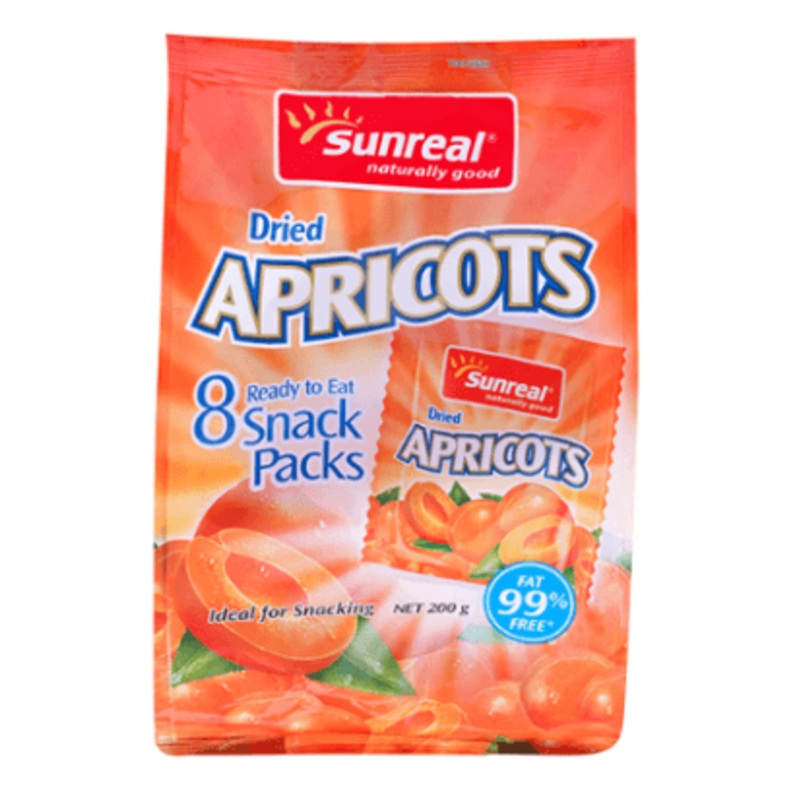 Sunreal Dried Apricots Snack Pack 8pk