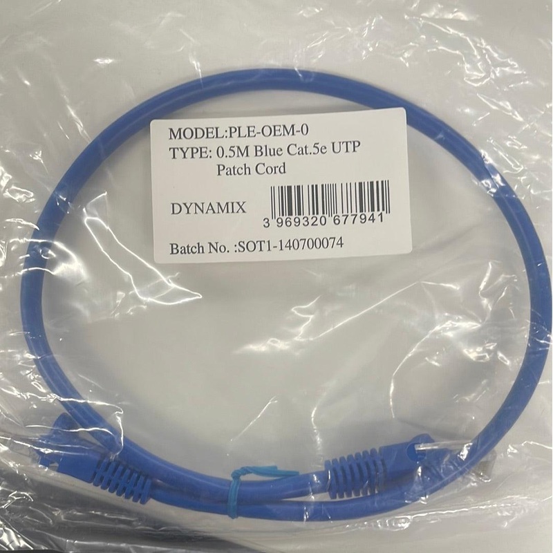 0.5M Blue Cat.5E UTP Patch Cord