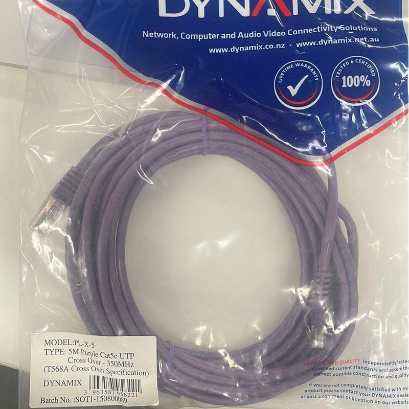 5M Cat5e UTP cross over