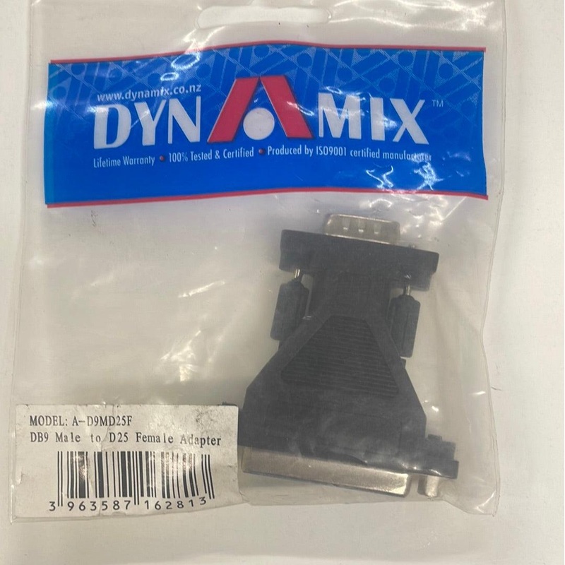 DB9 Male to D25 Female Adapter