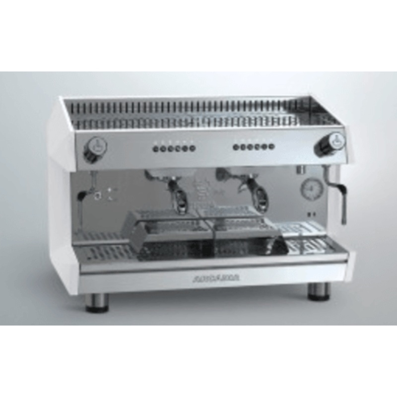 Espresso coffee machine SS polish white 2 Group – ARCADIA-G2