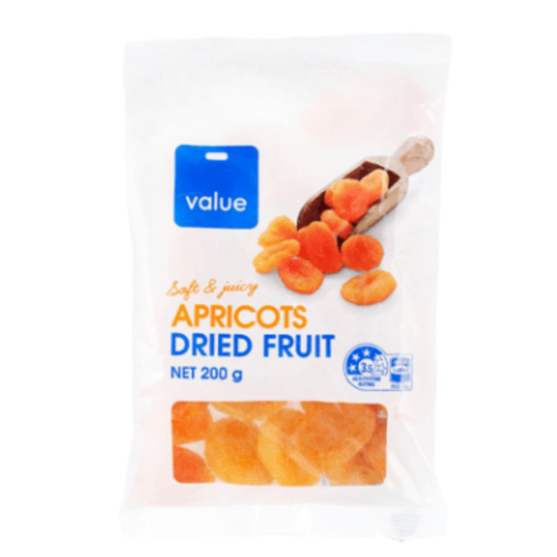 Value Dried Apricots 200g