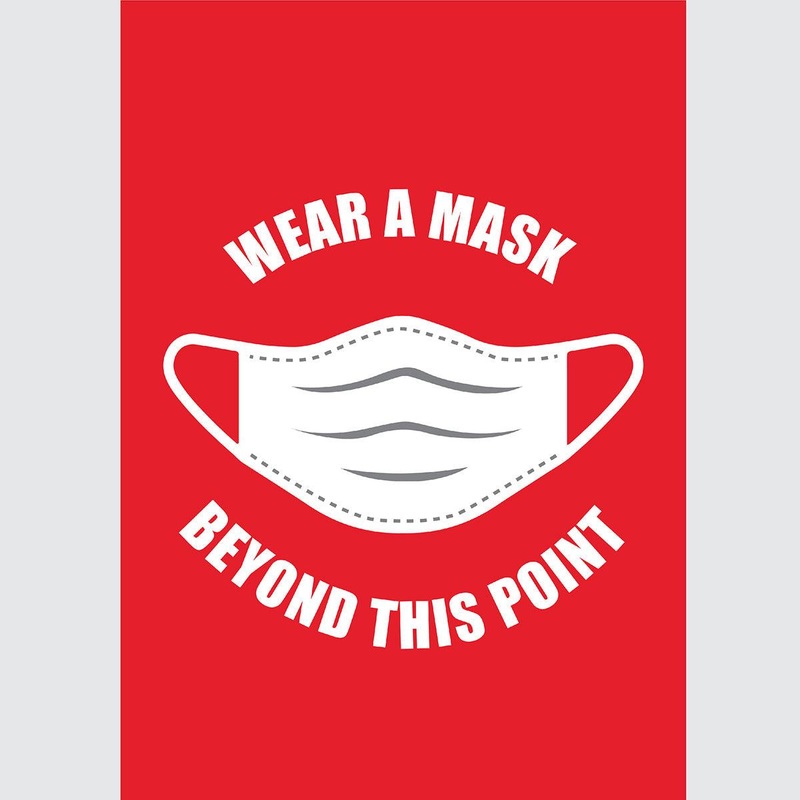 Avery Pre-Printed Self-Adhesive Sign Mask Required A4 1up 5 Sheets
