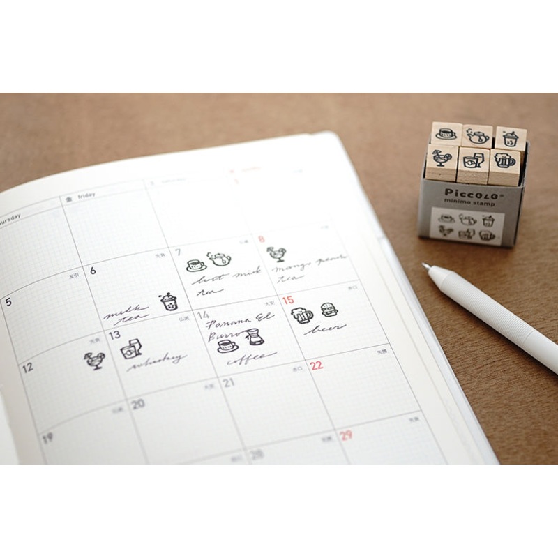 Plain Stationery Piccolo Minimo Stamp Set