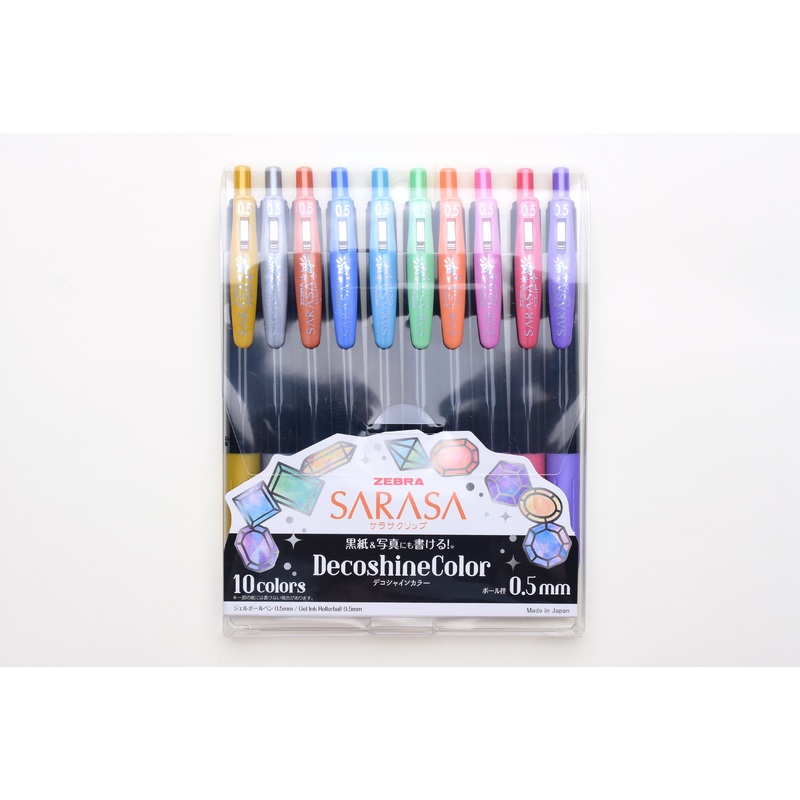 SARASA Decoshine Color – 0.5mm – Set of 10