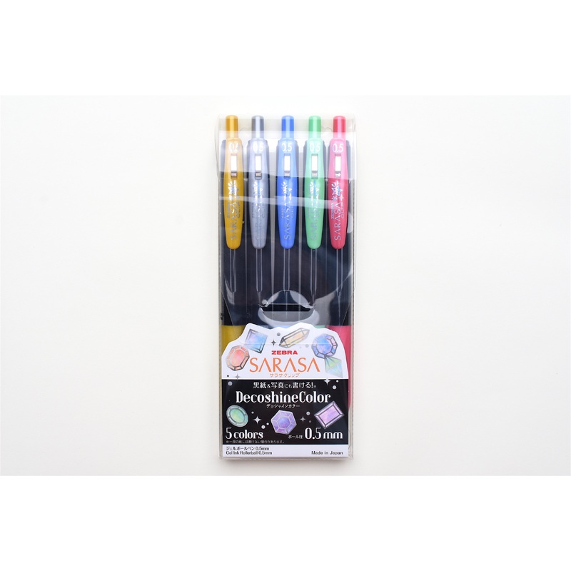 SARASA Decoshine Color – 0.5mm – Set of 5