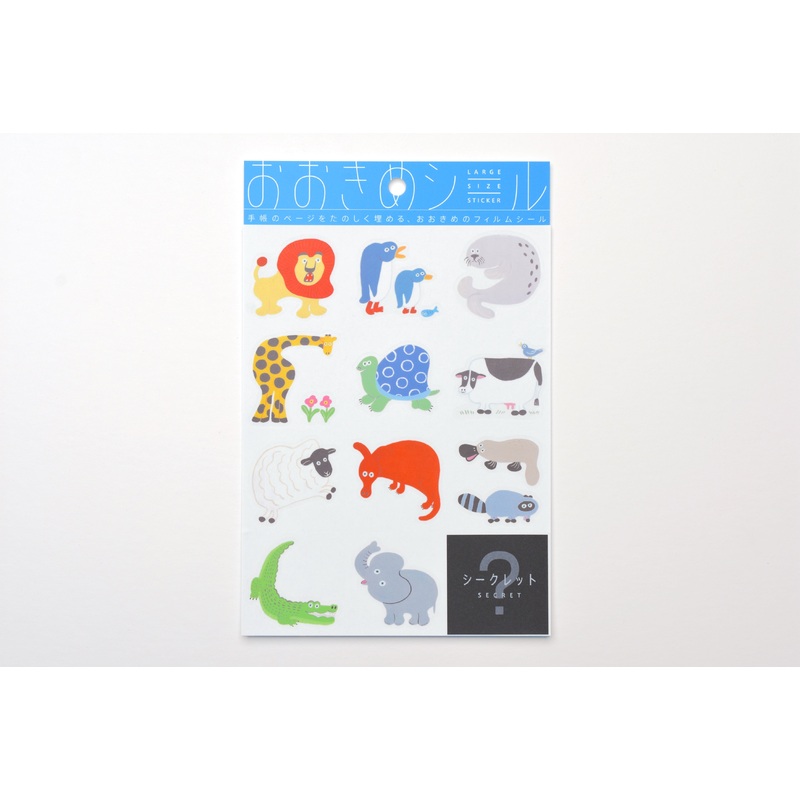 Hitotoki Large Size Sticker Sheet – Zoo