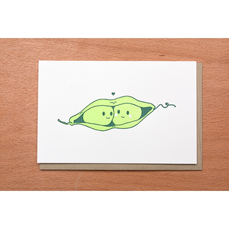 Lover Peas – Peas in a Pod Greeting Card