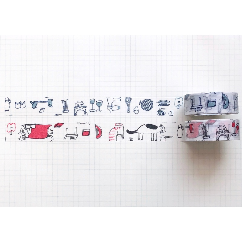 Classiky – Toranekobonbon Masking Tape – Set of 2 (A+B)