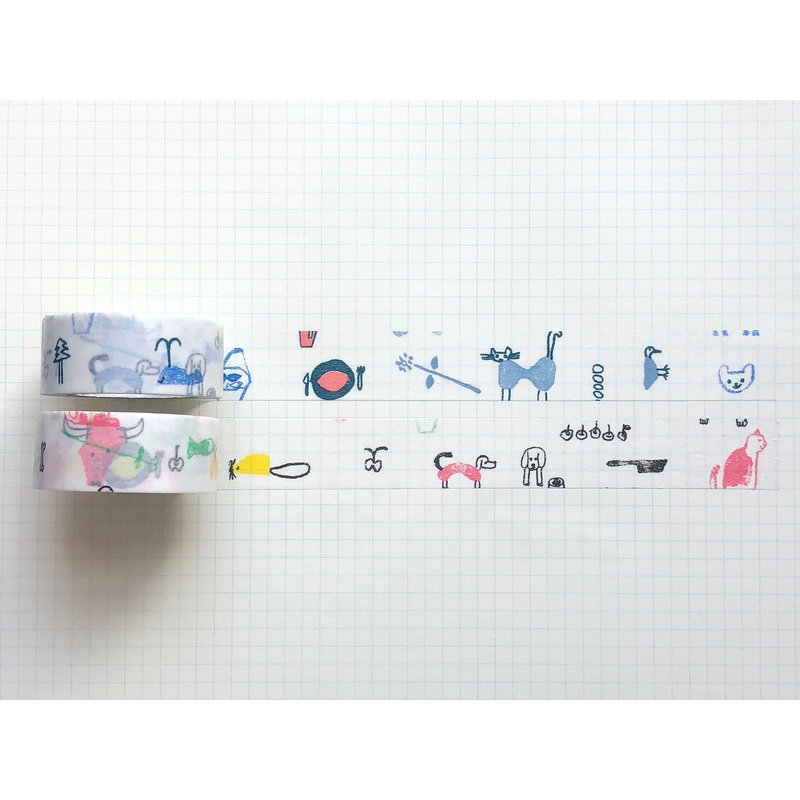 Classiky – Toranekobonbon Masking Tape – Set of 2 (C+D)