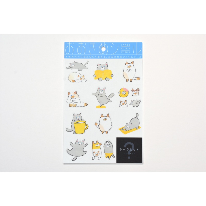 Hitotoki Large Size Sticker Sheet – Cat