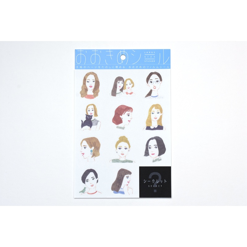 Hitotoki Large Size Sticker Sheet – Women