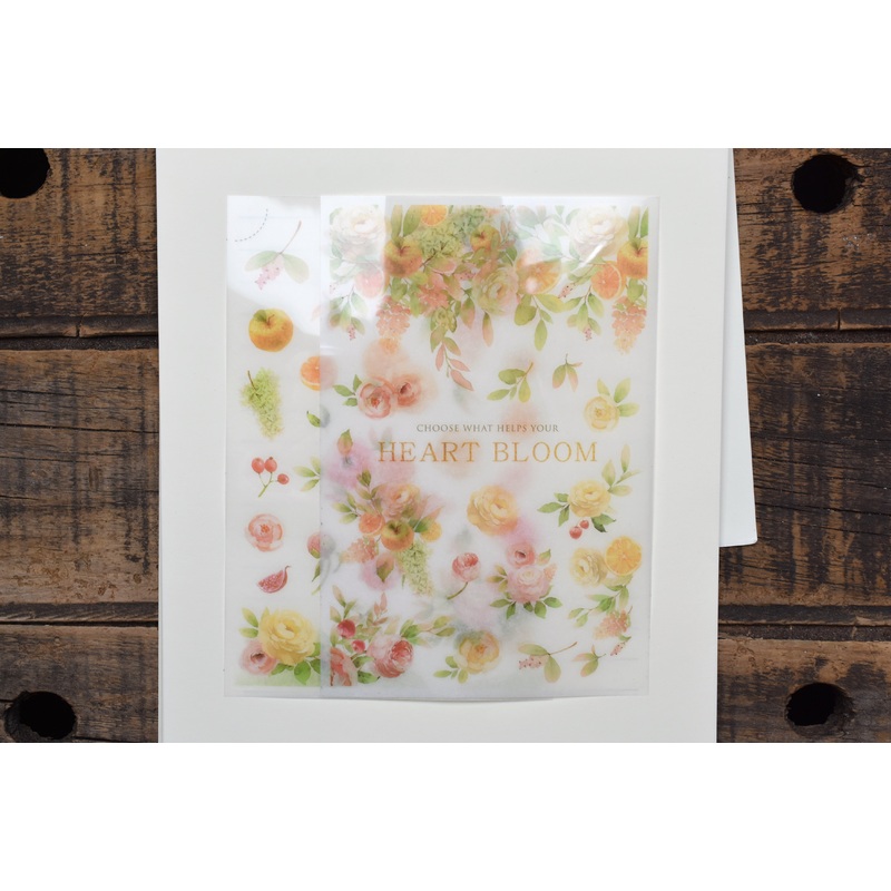 MU Print-On Stickers – Citrus Heart Bloom – #172