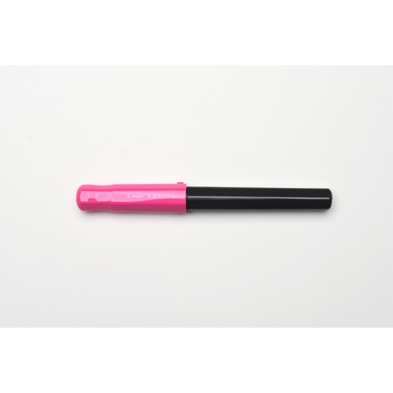 Pilot Kakuno Fountain Pen – Gray Barrel/Pink Cap – Medium Nib
